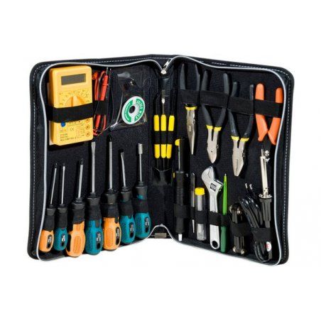 Tool case with digital multimeter