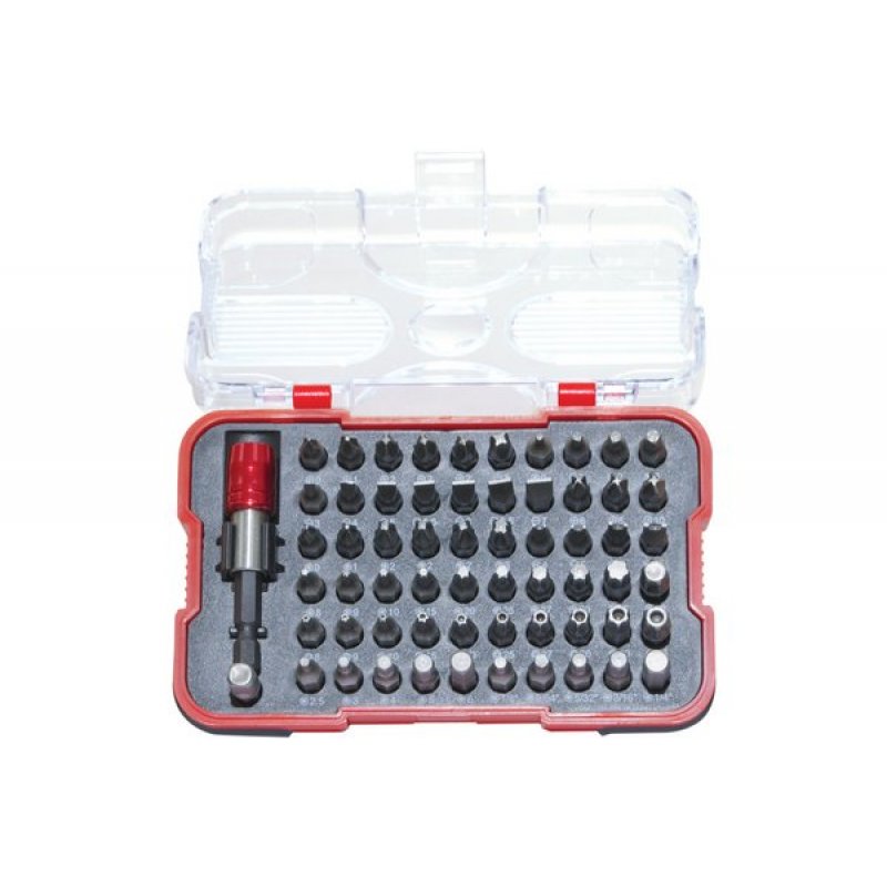 Screwdriver set with 62 tips