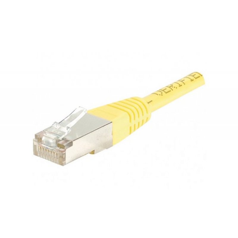 Cat6 RJ45 Patch cable F/UTP yellow - 0.15 m