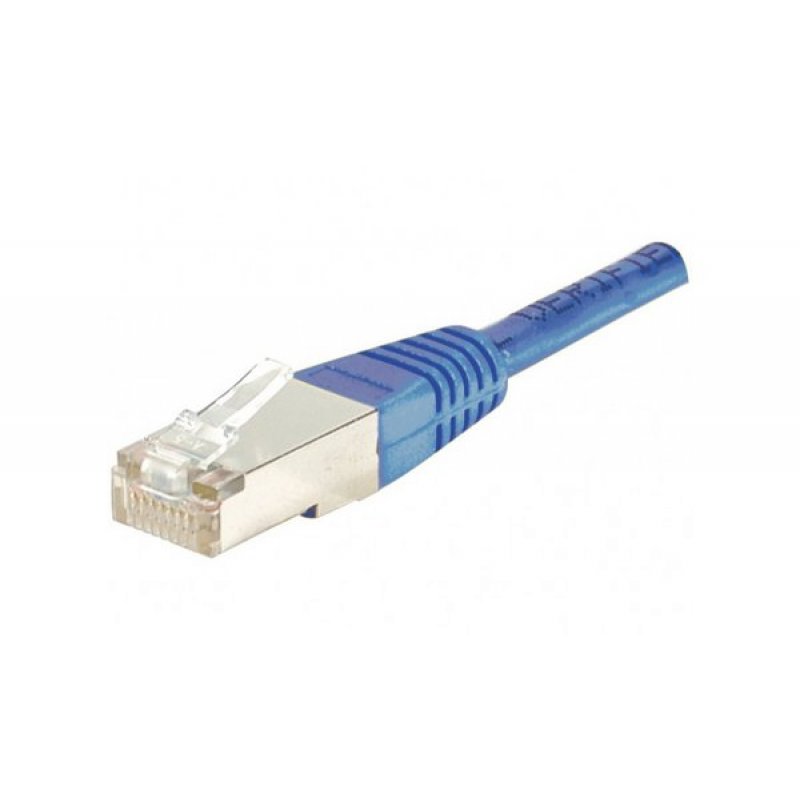 Cat6 RJ45 Patch cable F/UTP blue - 0.15 m