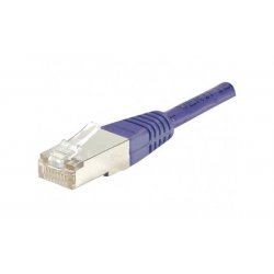 Cat6 RJ45 Patch cable F/UTP purple - 0.3 m