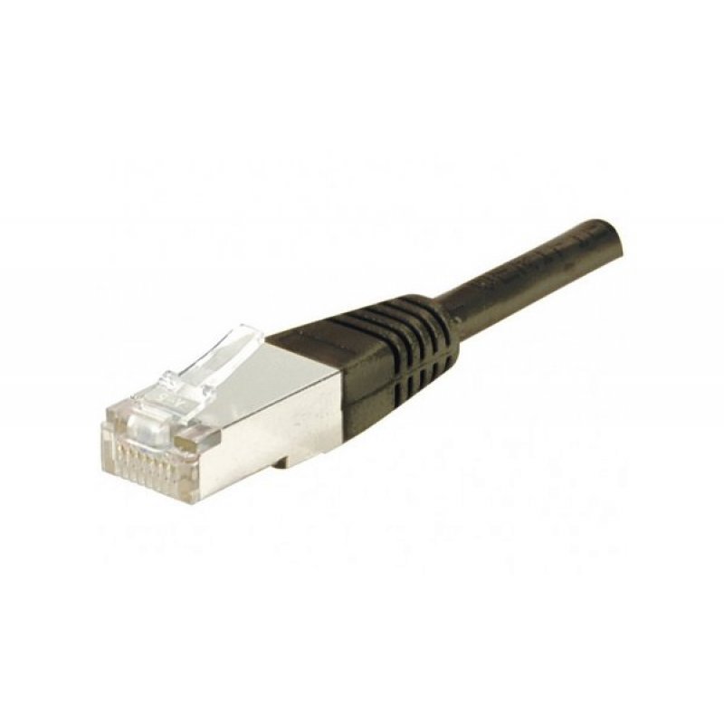 Cat6 RJ45 Patch cable F/UTP black - 0.3 m