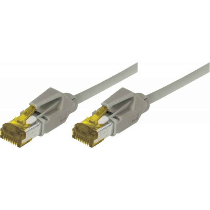 RJ45 Patch on Cat7 cable S/FTP LSZH snagless grey - 10 m