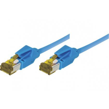 RJ45 Patch on Cat7 cable S/FTP LSZH snagless blue - 10 m