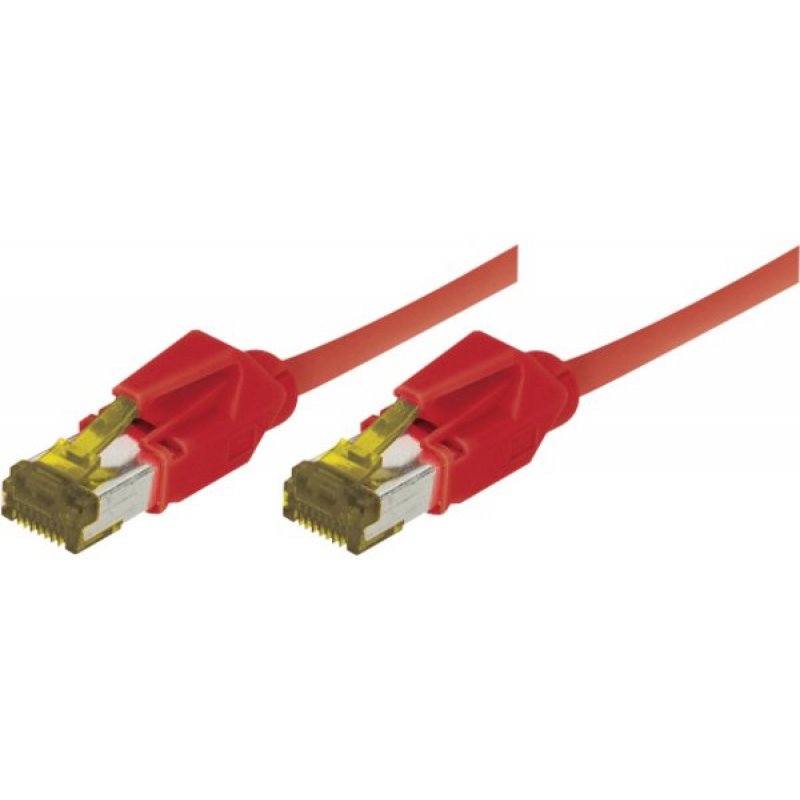 RJ45 Patch on Cat7 cable S/FTP LSZH snagless red - 2 m