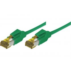 RJ45 Patch on Cat7 cable S/FTP LSZH snagless green - 2 m