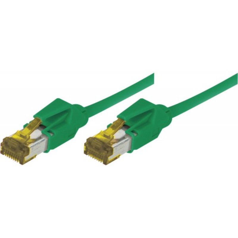 RJ45 Patch on Cat7 cable S/FTP LSZH snagless green - 3 m