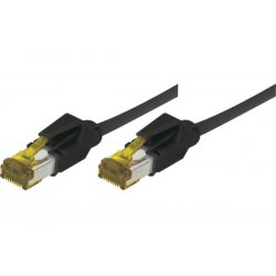 RJ45 Patch on Cat7 cable S/FTP LSZH snagless black - 10 m