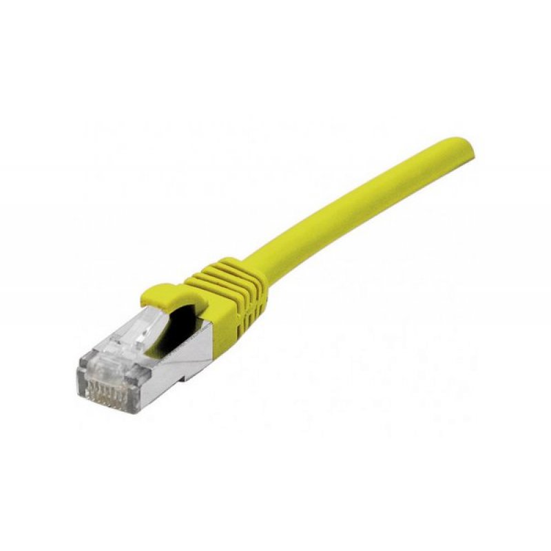 Cat6 RJ45 Patch cable F/UTP LSZH SNG yellow - 0,15 m