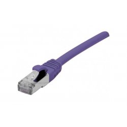 Cat6 RJ45 Patch cable F/UTP LSZH SNG purple - 0,15 m