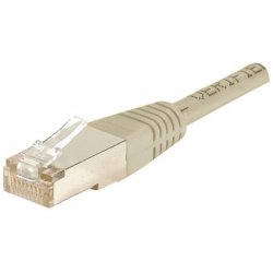 Cable RJ45 patch F/UTP CAT 6 - 1m Gris - Cuivre 250 Mhz 852513