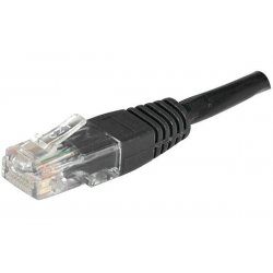 Cat6 RJ45 Patch cable U/UTP black - 0,3 m