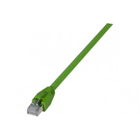 Cat6A RJ45 Patch cable S/FTP LSZH PUR snagless green - 10 m
