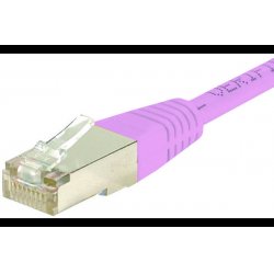 Cat6 RJ45 Patch cable S/FTP pink - 0,3 m