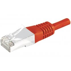 Cat6 RJ45 Patch cable S/FTP red - 0,5 m