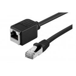 CAT6A S/FTP EXTENSION PATCH CORD BLACK 3M