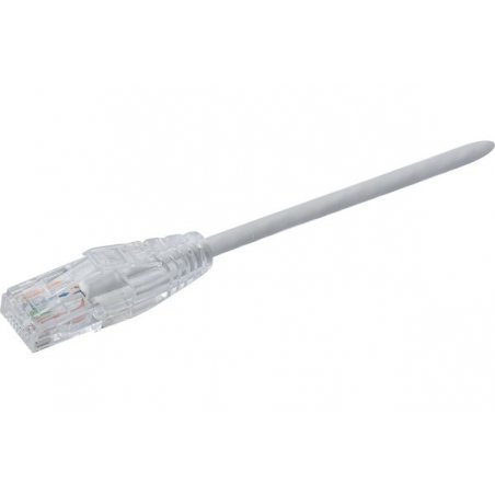 Component slim LSZH CAT6A U/UTP - 1m - Grey - 100% tested