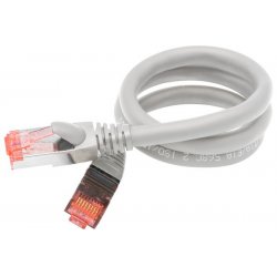 Ultra Flex Cat6A Patch cable U/FTP PVC Grey - 0.25m