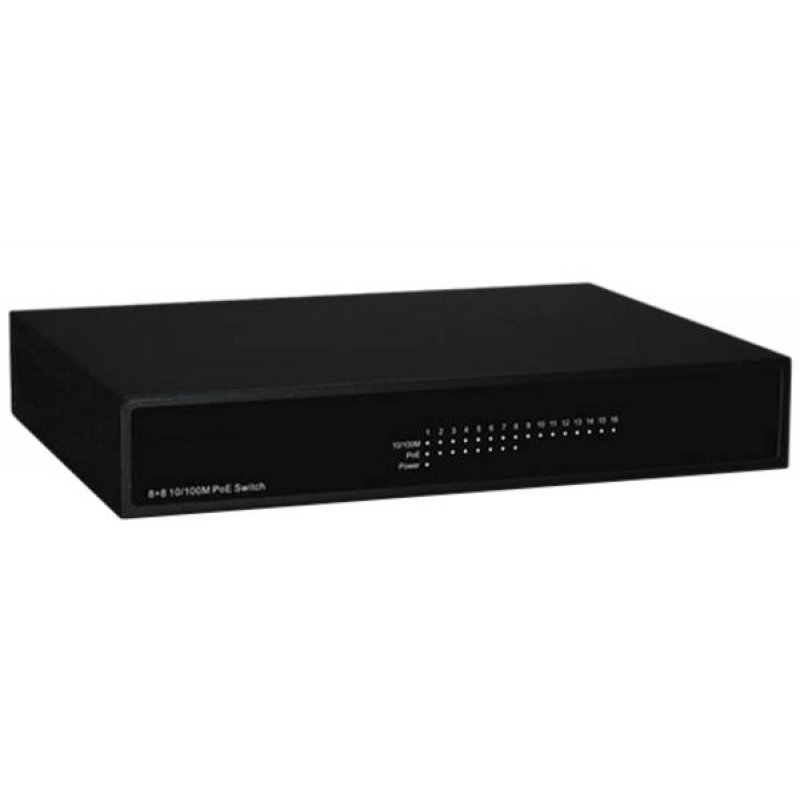 DEXLAN GIGABIT SWITCH WITH BLACK METAL HOUSING-8 PORTS