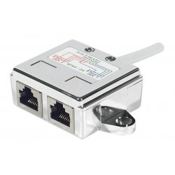 Modular Y Adapter FTP- Cat.5e RJ45 M/F/F with cable