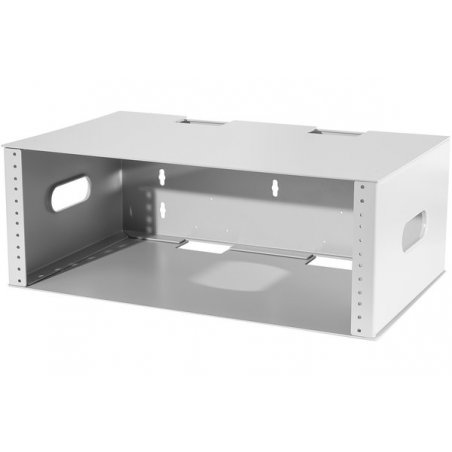 4U Wall mount cabinet 2-part 19" depth 300 mm (grey)
