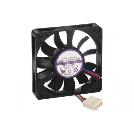 Spare Lubricated Fan 4 Wires- 70 x 70 x 15 mm