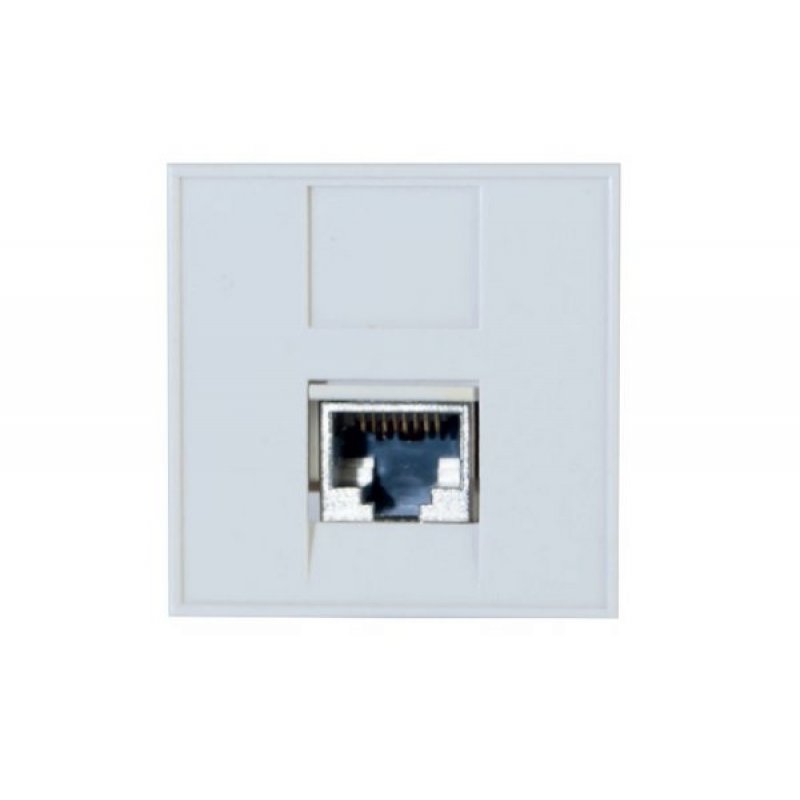 DEXLAN 1 port RJ45 CAT.6 STP face plate