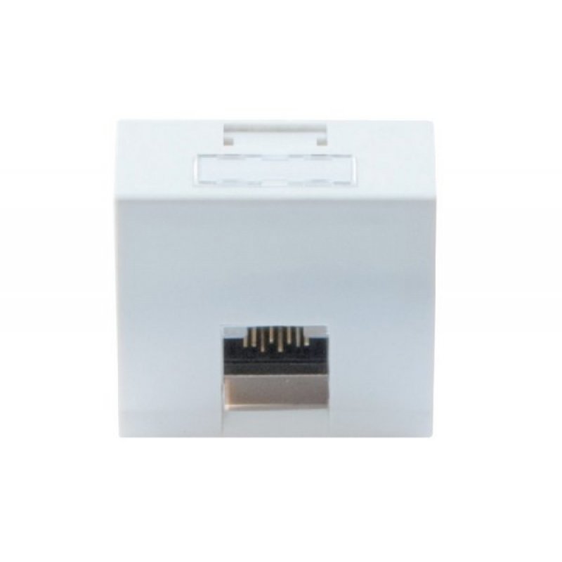 DEXLAN 1 port RJ45 CAT.6 STP inclined face plate