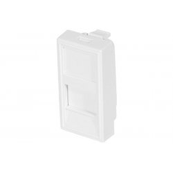 Wallplate for 2 x RJ45 keystones- 45 x 22,5