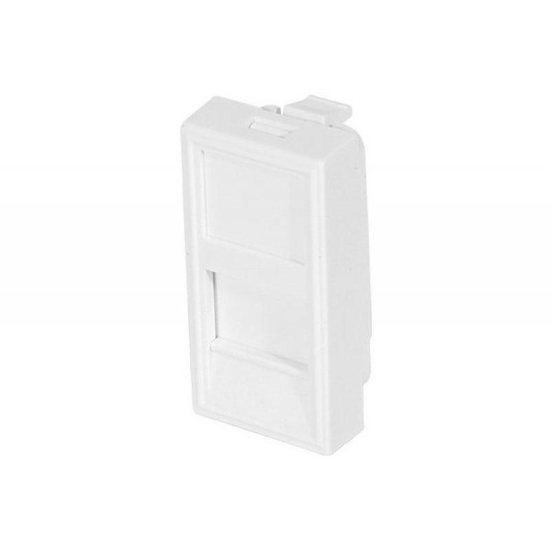 Wallplate for 2 x RJ45 keystones- 45 x 22,5