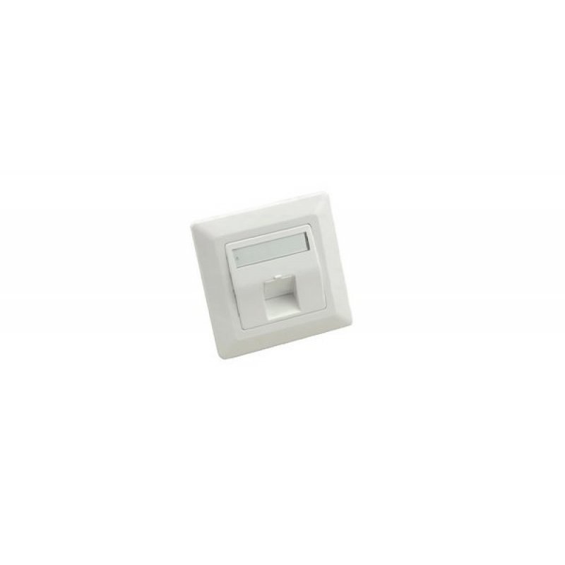 Wallplate 80x80 1 keystone port