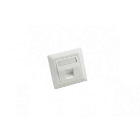 Wallplate 80x80 1 keystone port