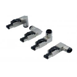 Cat 6A angled field term plug