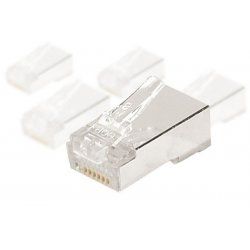 Modular Plug RJ45 Cat.6 STP for Solid Wire cable Bag of 10