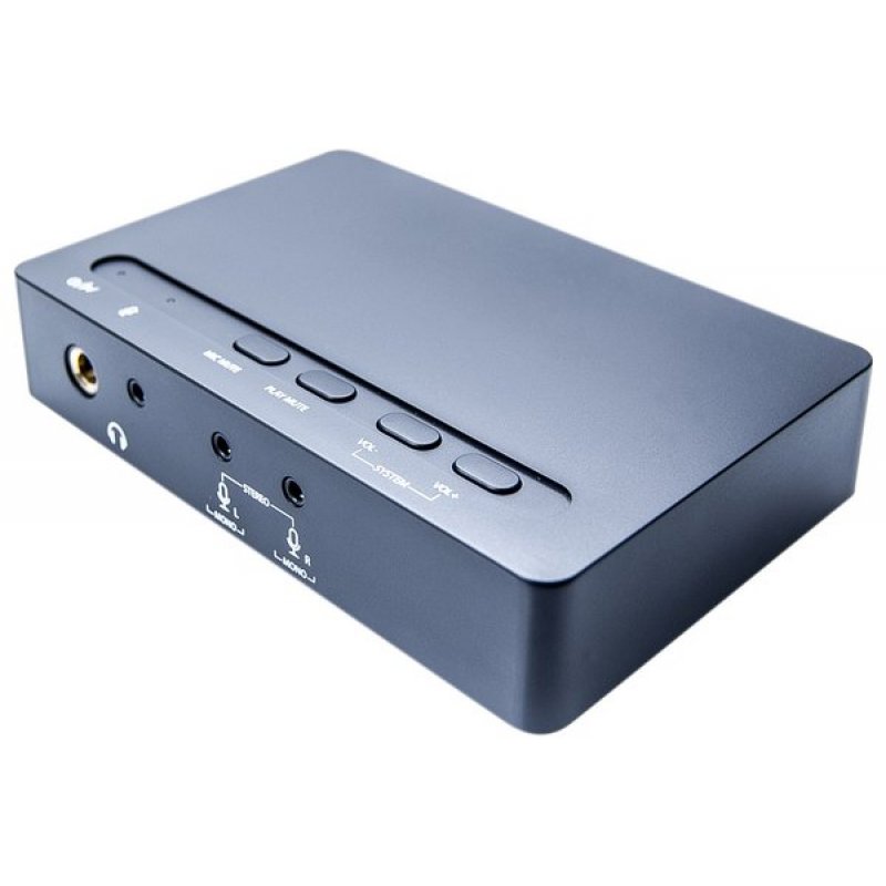 48KHz / 16bit USB 2.0 7.1-Channel Audio Box