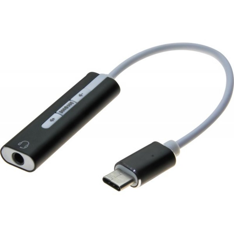 Usb type a to 3.5mm 2-in-1 audio adapter