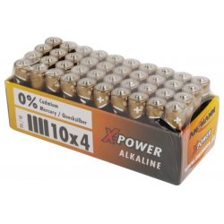 Pile alcaline aaa-colisage de 40 piles en shrink de 4