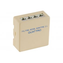 Filtre ADSL maître avec 4 ports RJ45 pour téléphones