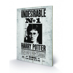 HARRY POTTER - Undesirable N° 1 - Impression sur bois 40x59cm