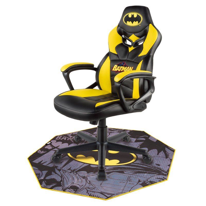 Tapis de sol Gamer Subsonic compatible Batman (Noir/Gris)