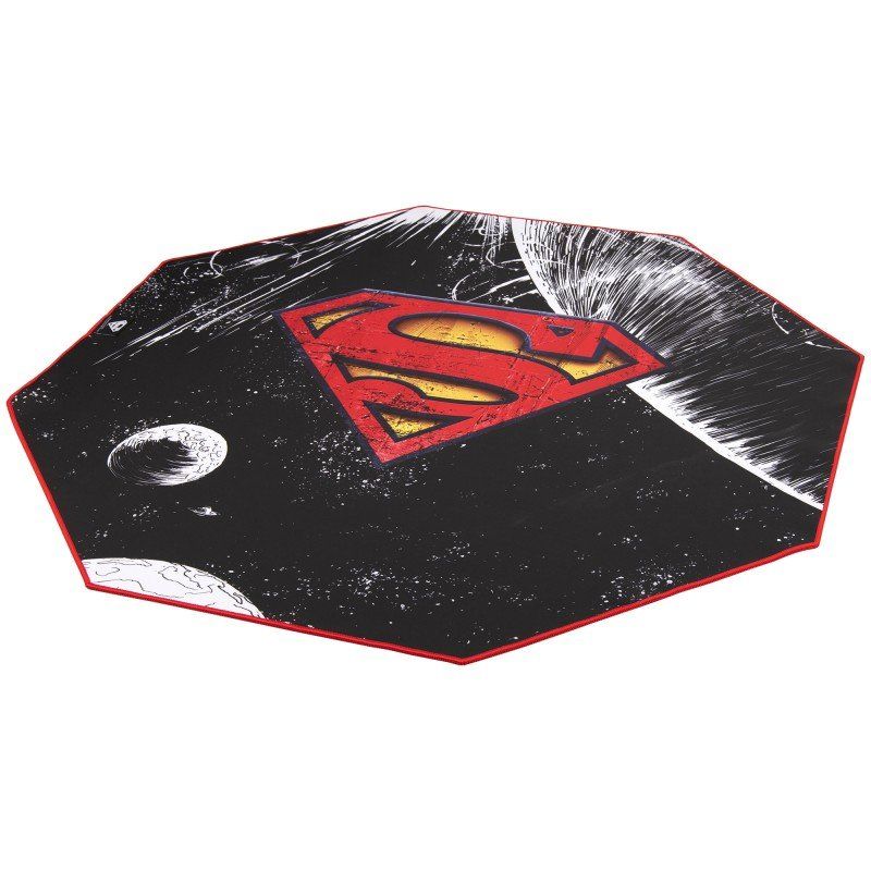 Tapis de sol Gamer Subsonic compatible Superman (Noir/Rouge)