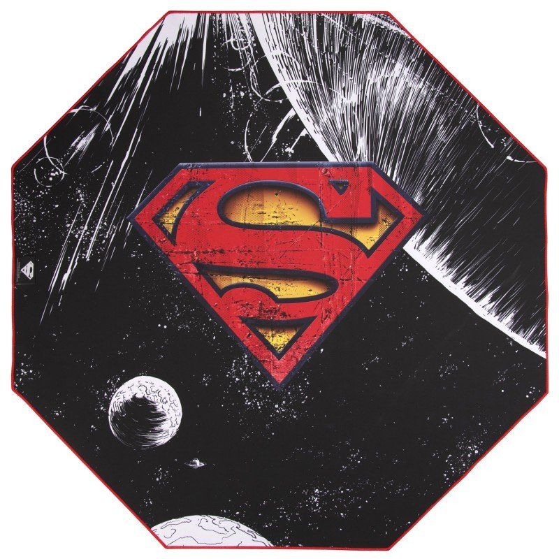 Tapis de sol Gamer Subsonic compatible Superman (Noir/Rouge)