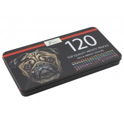 Nassau - Coloured pencils, 120 pcs in tin box - (K-AR0215/GE)