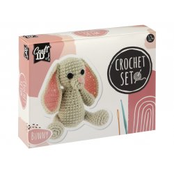 Craft ID - Crochet kit bunny, 12x9x12cm - (K-CR1702/GE)