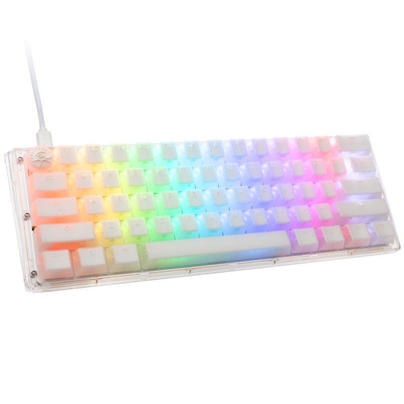Ducky One 3 Aura White Mini Gaming Tastatur, RGB LED - MX-Speed-Silver (US)