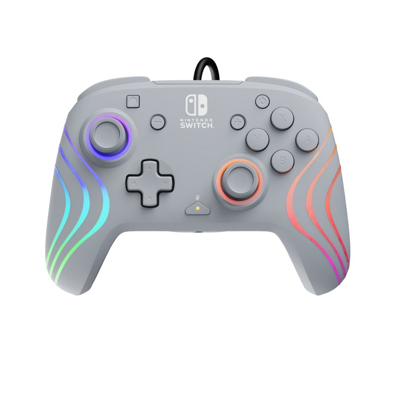Official Switch Afterglow Wave Wired Controller - Grey