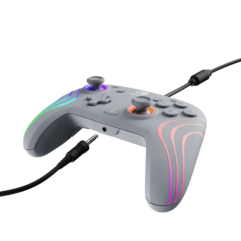 Official Switch Afterglow Wave Wired Controller - Grey
