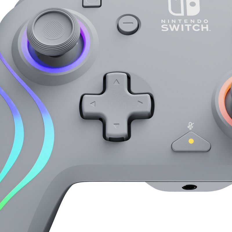 Official Switch Afterglow Wave Wired Controller - Grey