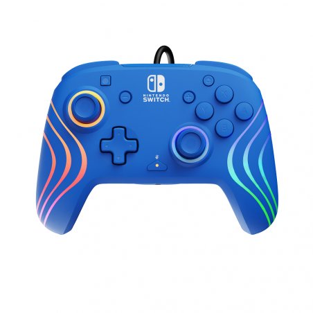 Official Switch Afterglow Wave Wired Controller - Blue