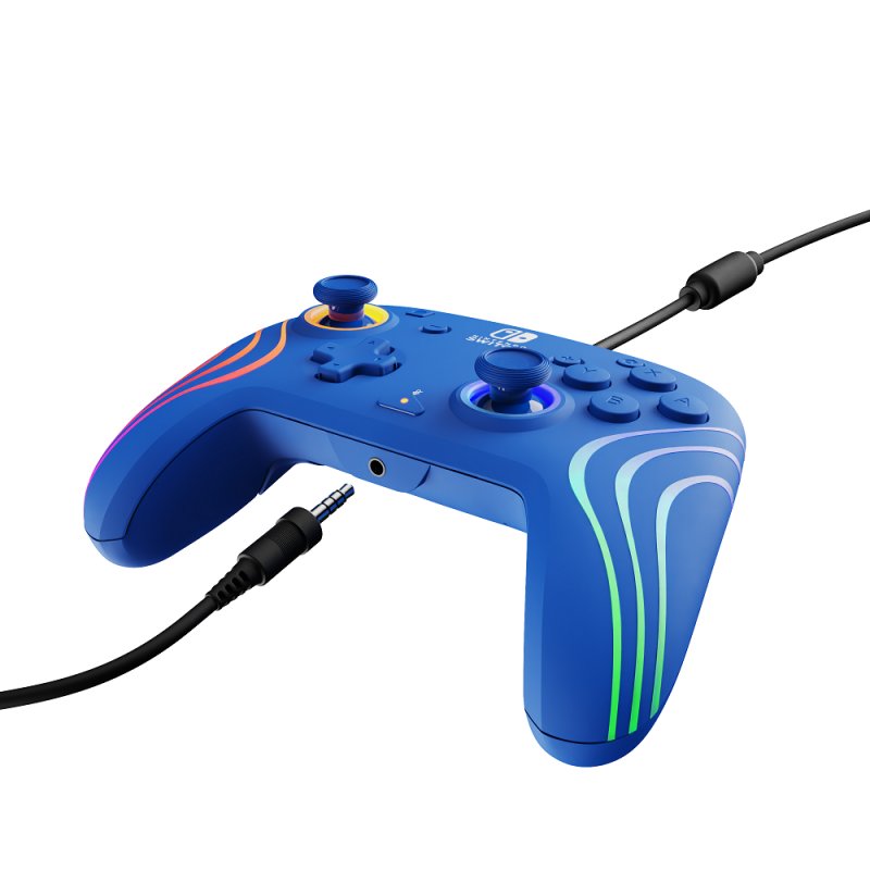Official Switch Afterglow Wave Wired Controller - Blue